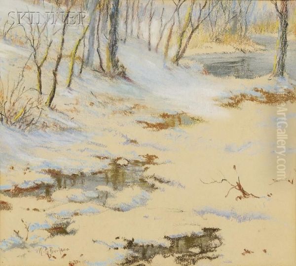 Winter Landscape. Oil Painting by William Partridge Burpee