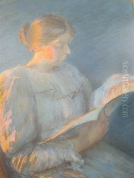 Portrait Of Artist's Mother Oil Painting by William Partridge Burpee