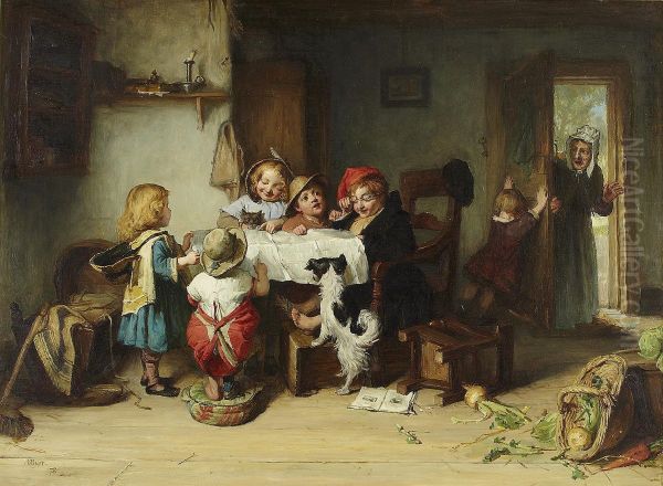 The Young Academic Oil Painting by Alexander Hohenlohe Burr