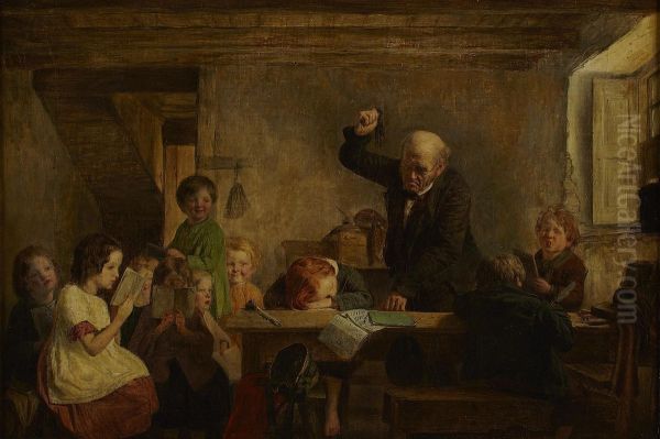 Jenkin's School Oil Painting by Alexander Hohenlohe Burr