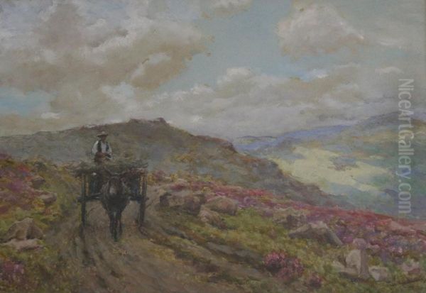 Heading Home Oil Painting by Arthur Alfred Burrington