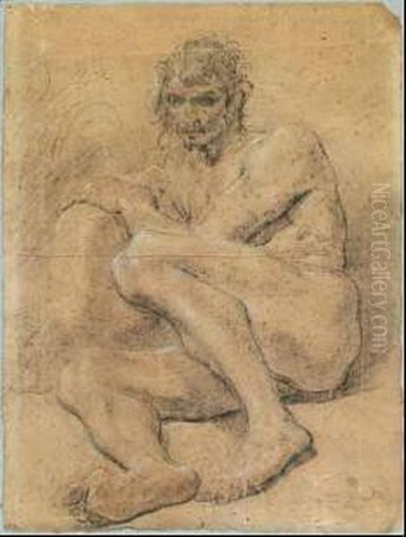 Studio Di Nudo Oil Painting by Gian Antonio Burrini