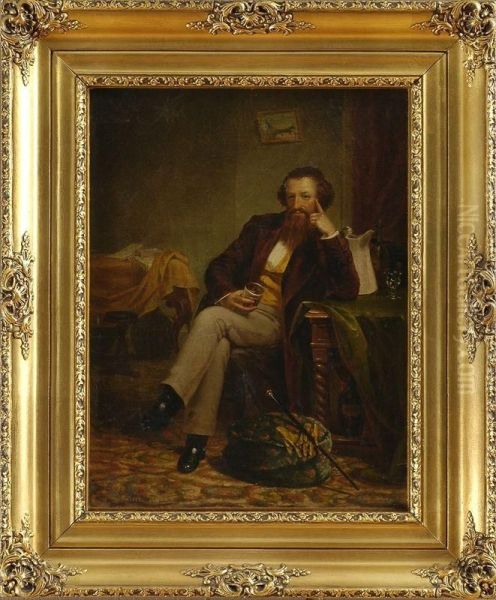 Portrait Of A Gentleman Oil Painting by Osbert Burrloomis