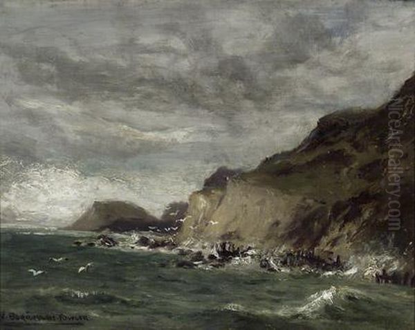 The White Cliffs Of Dover Oil Painting by Walter John Burroughs-Fowler