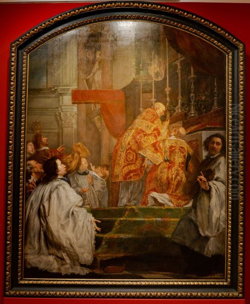 Die Messe des Hl. Martinus Oil Painting by Jan Boeckhorst