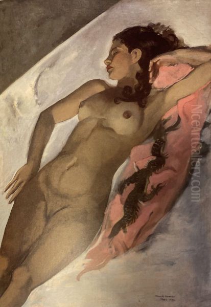 Nude Oil Painting by Amrita Sher-Gil