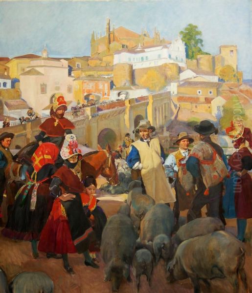 Extremadura Oil Painting by Joaquin Sorolla