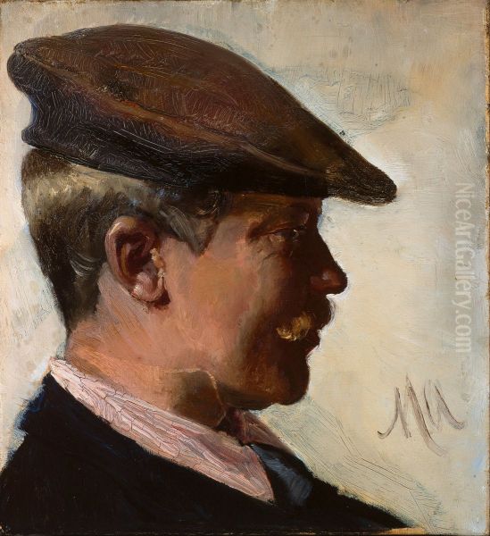 Jacob Somme Oil Painting by Michael Peter Ancher