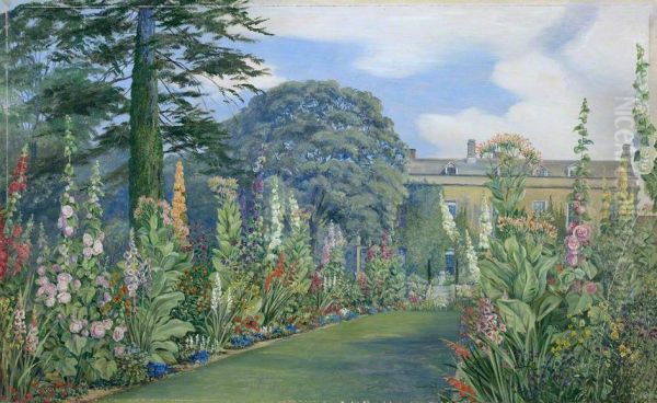 Alderley Garden, Gloucestershire, England Oil Painting by Marianne North