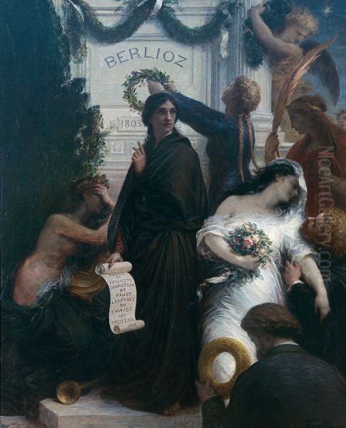 O Aniversario (A Berlioz) Oil Painting by Henri Fantin-Latour