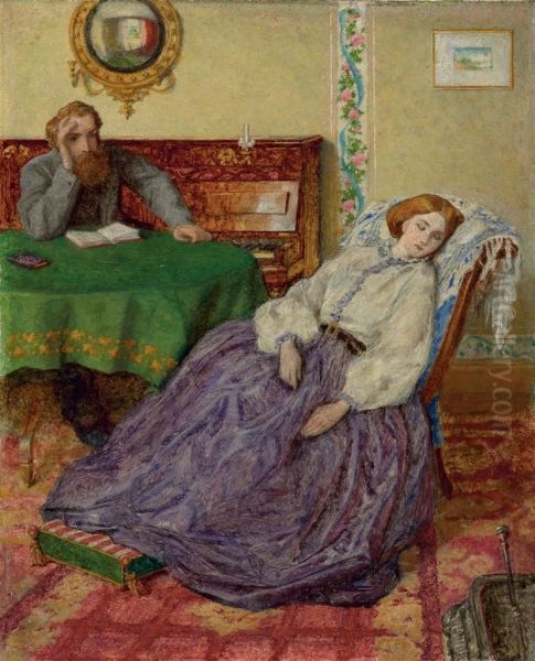 Sleep Oil Painting by William Shakespeare Burton