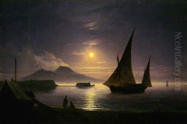 Naples Bay Oil Painting by Ivan Aivazovsky