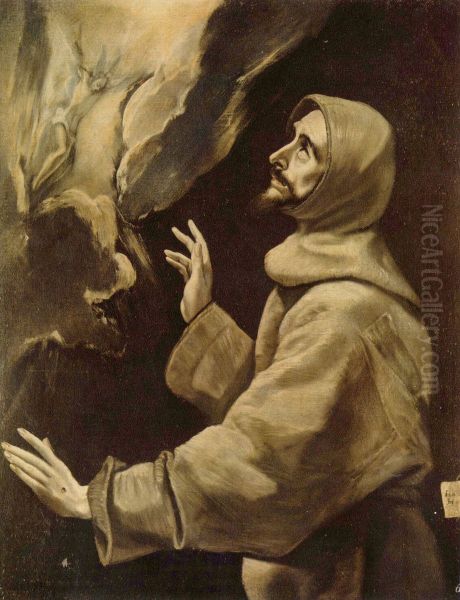 Saint Francis Receiving the Stigmata Oil Painting by El Greco