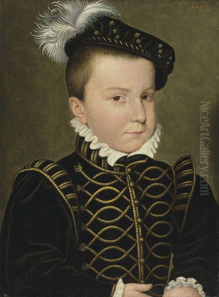 Portrait of Hercule-Francois, Duke of Alencon and of Anjou (1555-1584) Oil Painting by Francois Clouet