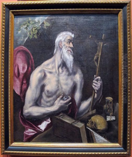 Saint Jerome Oil Painting by El Greco