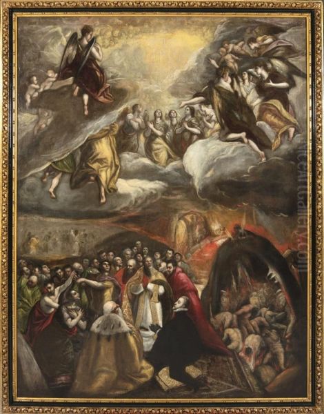 Adoration of the name of Jesus Oil Painting by El Greco