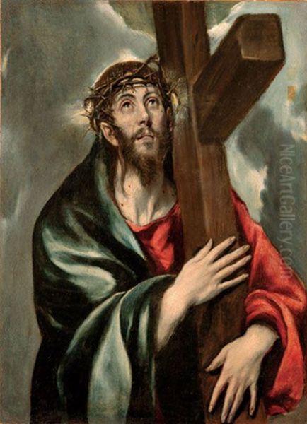 Jesus Carrying the Cross Oil Painting by El Greco