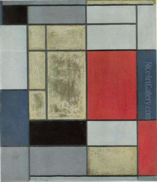 Composition I Oil Painting by Piet Mondrian