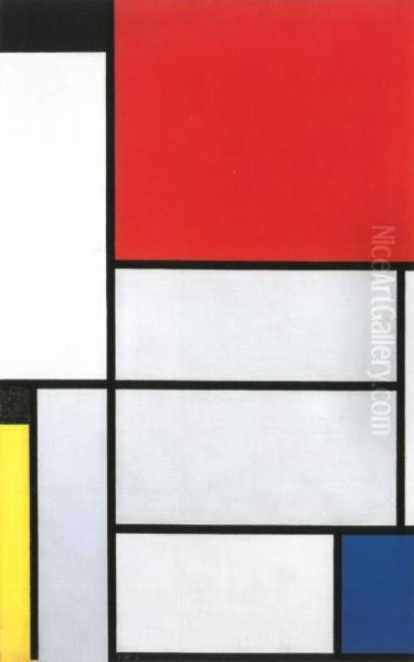 Tableau I Oil Painting by Piet Mondrian