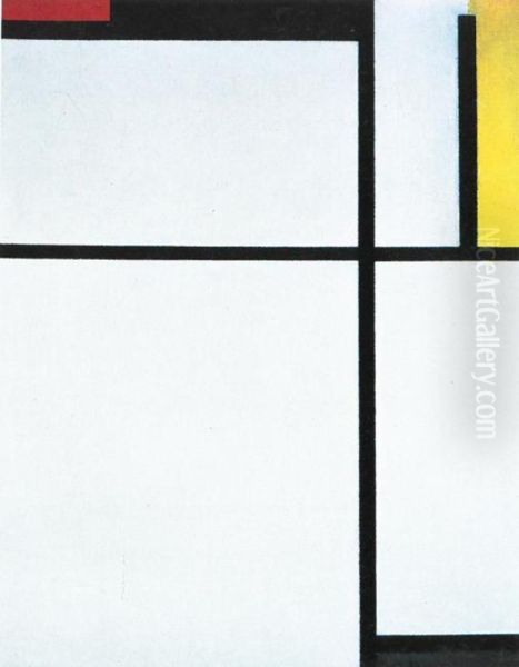 Compostion with red, black, yellow, blue, and gray Oil Painting by Piet Mondrian