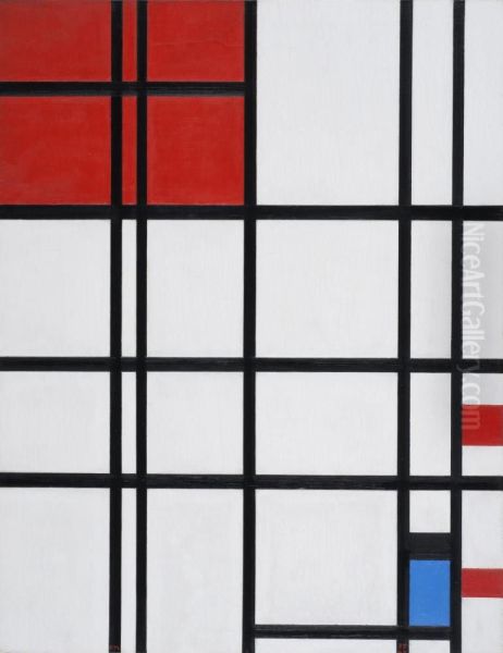 Composition no. 7 Oil Painting by Piet Mondrian