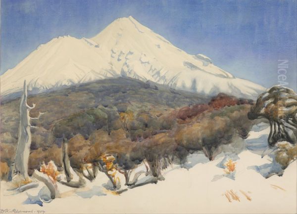 Mount Egmont Oil Painting by Dorothy Kate Richmond