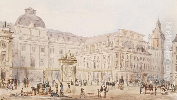 Palais De Justice Oil Painting by Thomas Talbot Bury