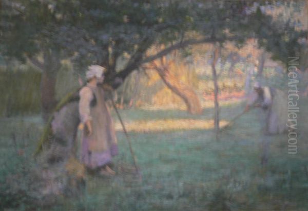 The Orchard Oil Painting by Augustus Koopman