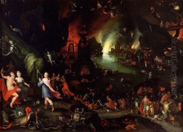 Orpheus in the Underworld Oil Painting by Jan Brueghel the Elder