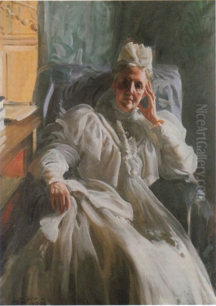 Queen Sophia Oil Painting by Anders Zorn