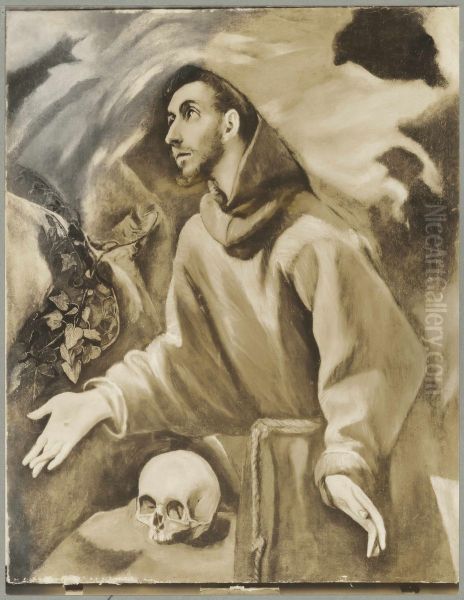 St. Francis receiving the Stigmata Oil Painting by El Greco