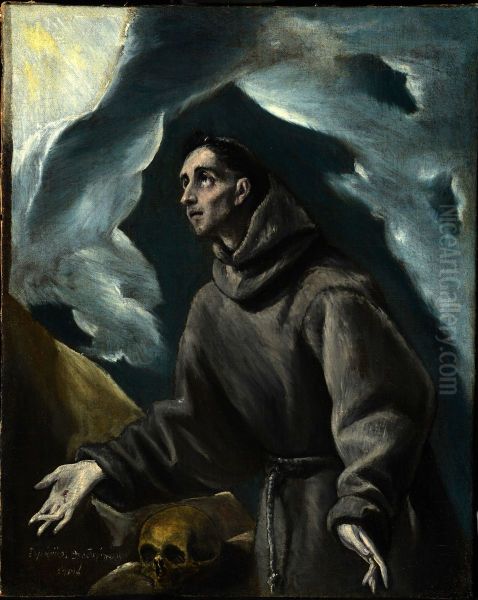 St. Francis receiving the Stigmata Oil Painting by El Greco