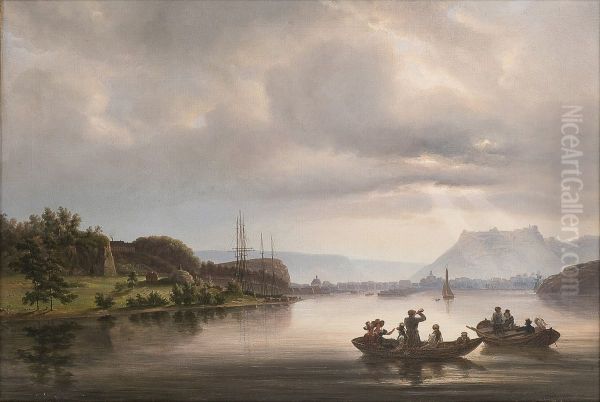 Fra Fredrikshald Oil Painting by Thomas Fearnley