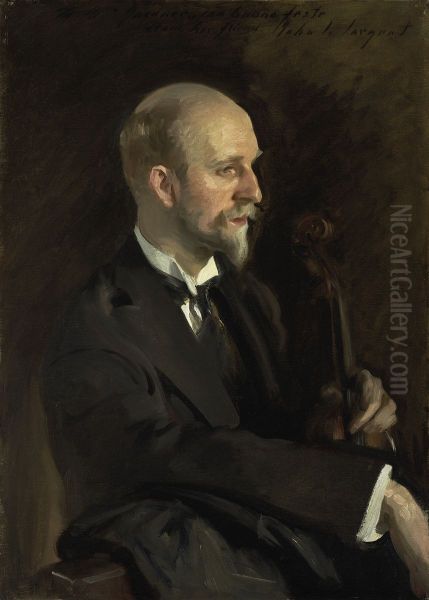 charles Martin Loeffler Oil Painting by John Singer Sargent