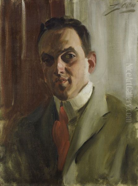 Abram Piatt Andrew, Jr. Oil Painting by Anders Zorn