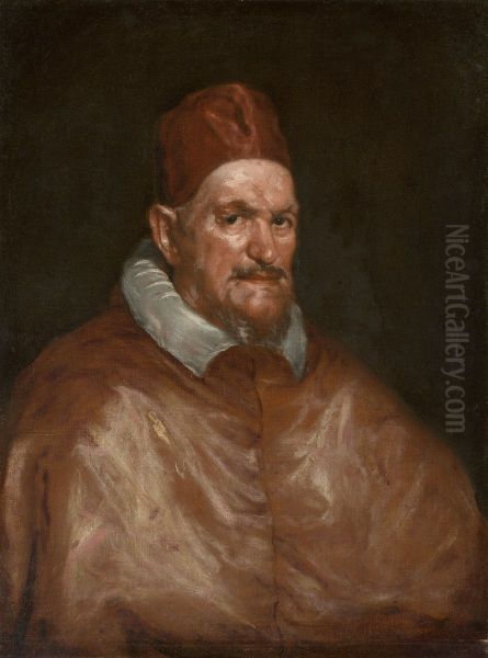 Pope Innocent X Oil Painting by Diego Velazquez