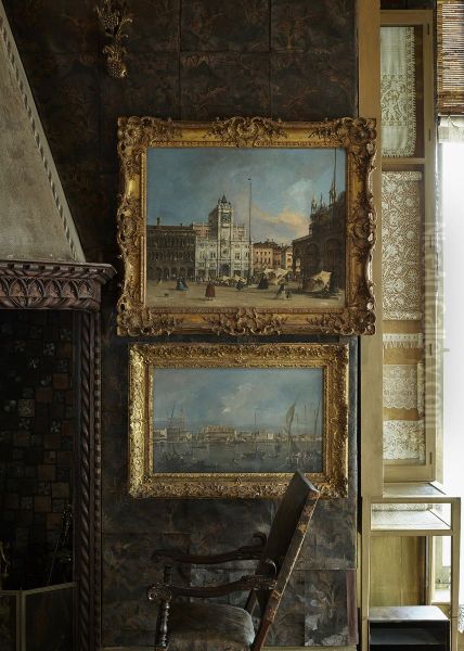 View of the Riva degli Schiavoni and the Piazzetta Oil Painting by Francesco Guardi