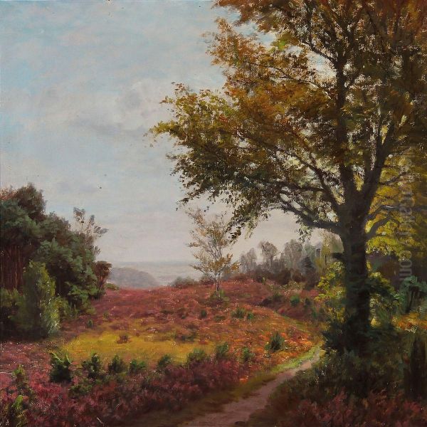 Moor Landscape Oil Painting by Peter Busch