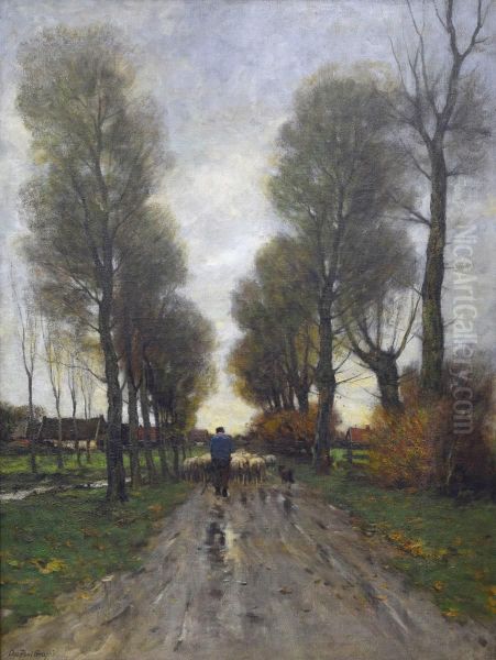 Homeward Way Oil Painting by Charles P. Gruppe