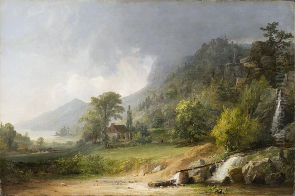 Passing Shower on a Spring Afternoon Oil Painting by Jasper Francis Cropsey