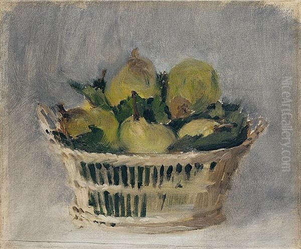 Basket of Pears Oil Painting by Edouard Manet