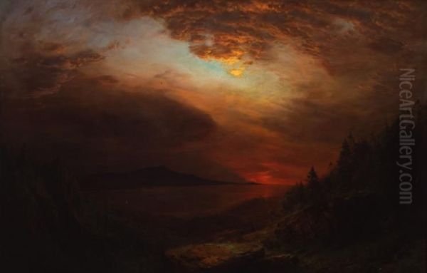 Mount Desert Island, Maine Oil Painting by Frederic Edwin Church