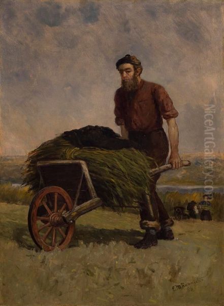 Harvest Oil Painting by Edward Mitchell Bannister