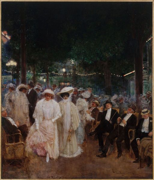 Les belles de nuit Oil Painting by Jean Beraud