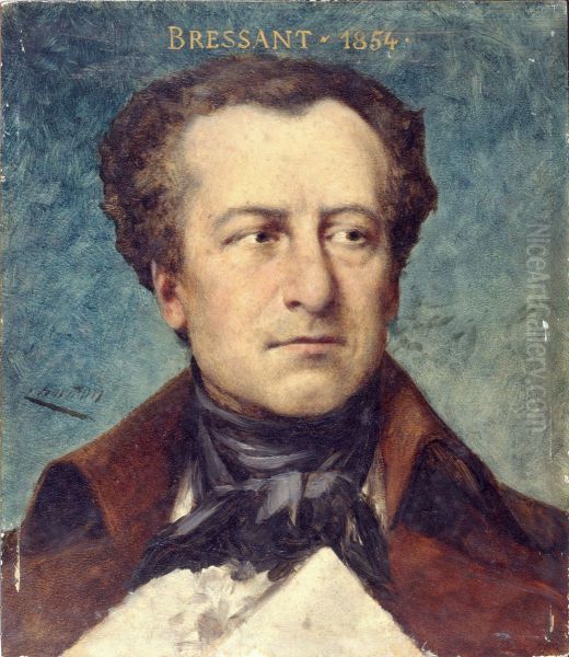 Portrait de Jean-Baptiste Bressant (1815-1886), societaire de la Comedie-Francaise Oil Painting by Theobald Chartran