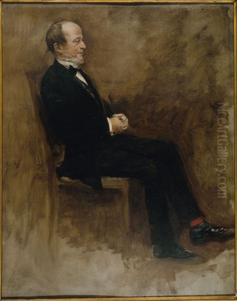 Portrait de John Lemoine (1815-1892), publiciste, redacteur en chef du 