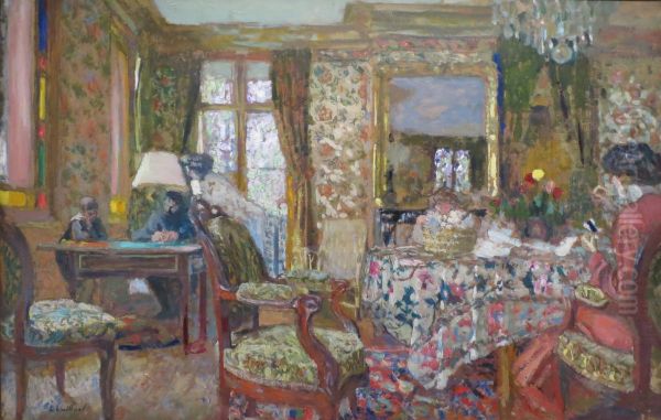 Interieur Oil Painting by Edouard Vuillard