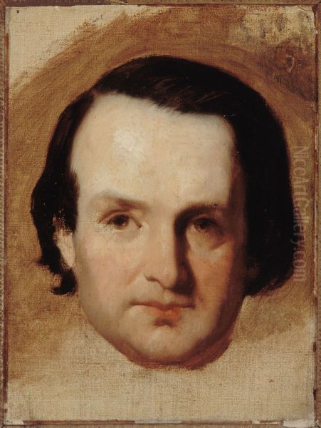 Portrait de Victor Hugo (1802-1885), ecrivain Oil Painting by Francois Joseph Heim