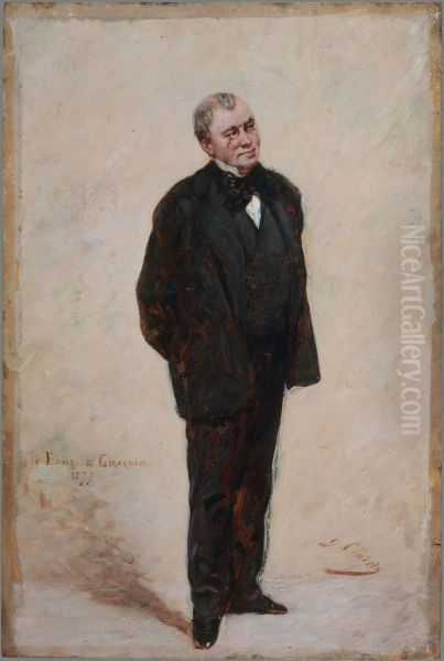 Portrait d'Emile de Girardin (1806-1881), publiciste et homme politique Oil Painting by Georges Clairin