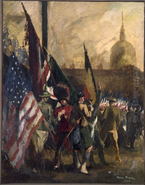 Les Allies Oil Painting by Andre Mare